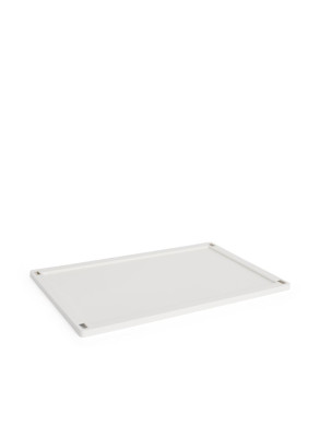 Colour crate lid L off white 