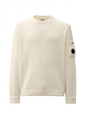 Compact cotton lens knit gauze wht 