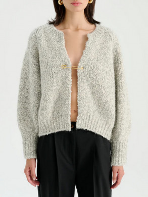 Connie knit cardigan light grey S