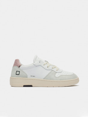 Court basic sneaker white pink 