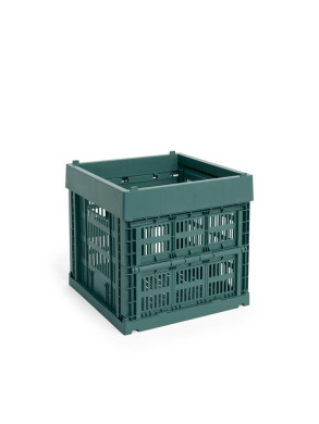 Colour crate cube dark green 