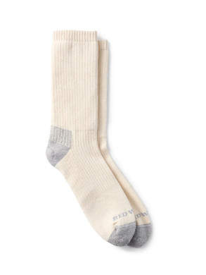 Cushion crew socks cream 