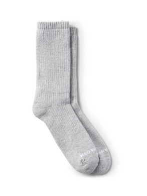 Cushion crew socks gray 
