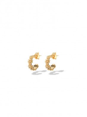 Daisy hoops s pair gold 