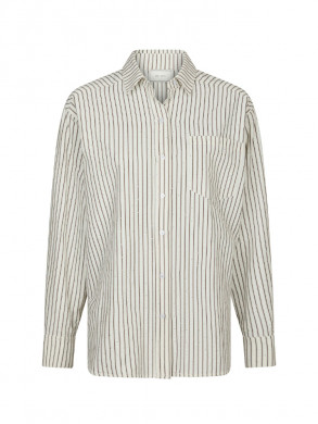 Dalma crepe stone shirt brown 