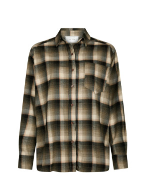 Dalma flannel check shirt army 