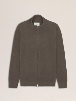 Danny full zip cardigan mable husk 