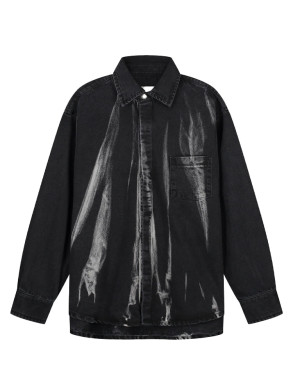 Denim shirt blk denim 