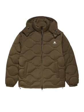 Detachable sleeves jacket brown 