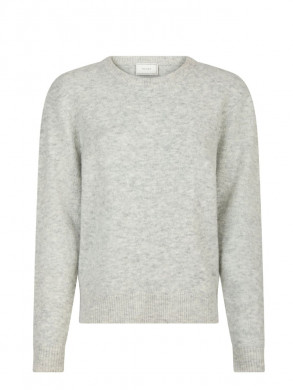Dina soft knit blouse lt grey 