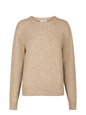 Dina soft knit blouse sand mel 