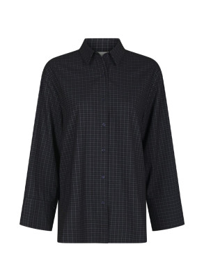 Dita check shirt dk blue 