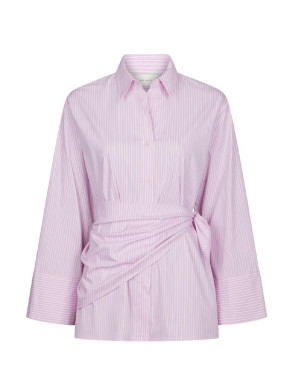 Dita scarf stripe blouse light pink 