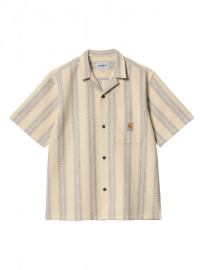 Dodson shirt waffle stripe natural XL