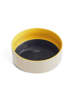 Dogs bowl L blue yellow 
