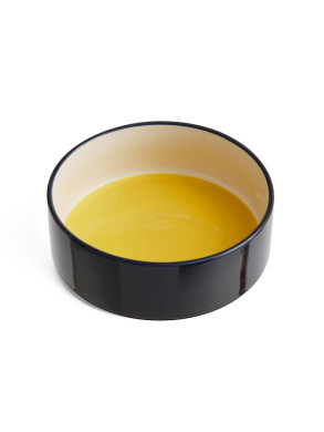 Dogs bowl L yellow blue 