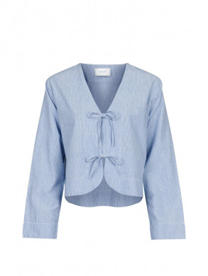 Dona mini stripe blouse blue L