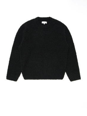 Dun textured sweater black wash 