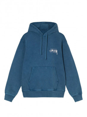 Dyed stussy designs hoodie blue 