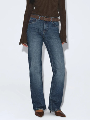 Echo mid straight jeans bay dark used 