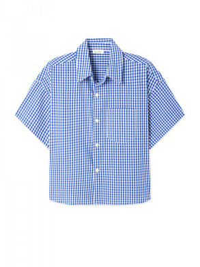 Eki 06b blouse vichy bleu L