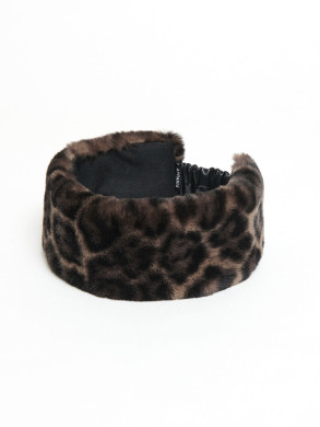 Eleni leopard headband dark leopard 