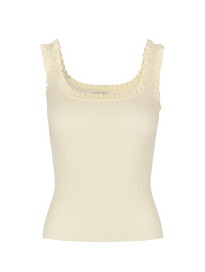 Elinne-m louc knit ivory yellow S