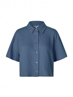 Emele ss-m blouse vintage indigo 