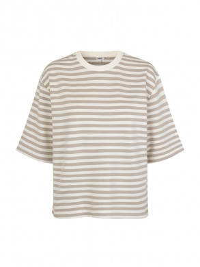 Emrys-m betsy stripe t-shirt fossil sugar 