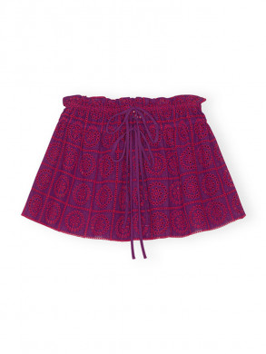 Broderie anglaise mini skirt sparkling L