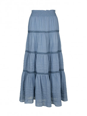 Felicia s voile skirt smoke blue 