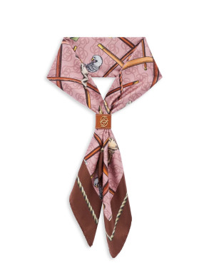 Foulard cannes old pink 