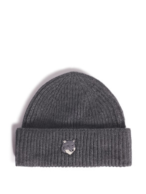 Fox head large beanie dk grey 