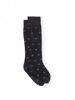 Butterfly lace socks glitter black 