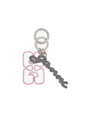 Ganni strass keyring nosegay 