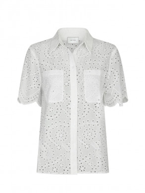 Gessie embroidery shirt white 