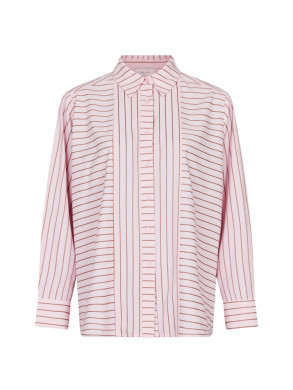 Gili multi stripe shirt lt pink M