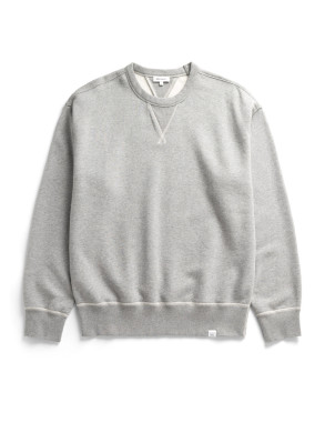 Gilja brushed diagonal cotton fleece grey mel 
