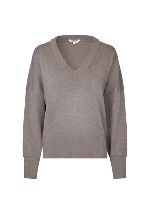 Gillian v-m bravani knit falcon melange 