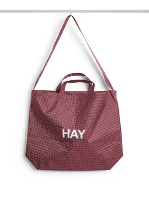 Grid crossover bag M burgundy 
