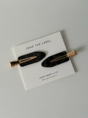 Grwm clips 2-er set espresso OS