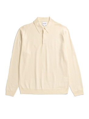 Gudme cotton paper polo natural 