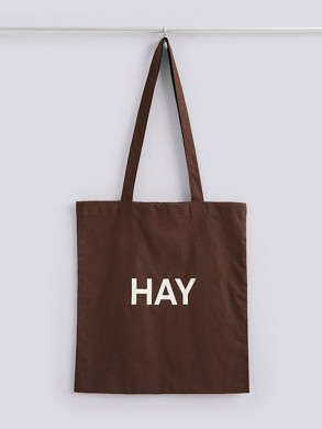 Hay tote bag dark brown OS