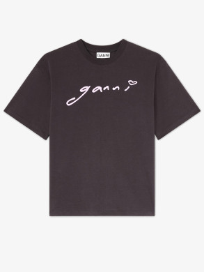 Heavy cotton jersey relaxed shirt phantom 