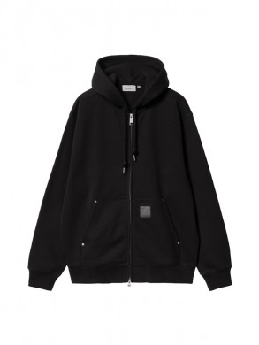Hooded eldon sweat jacket black 