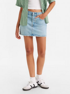Icon jeans skirt front and cente 26