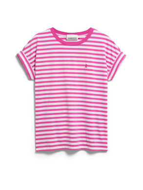 Idaara stripe t-shirt white berry 