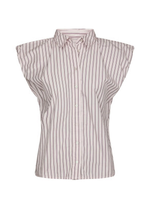 Isella double stripe blouse rose 