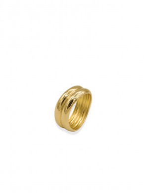 It comes in waves ring gold 