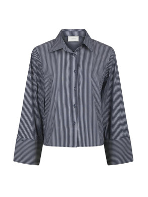 Jaylin stripe shirt dk navy 